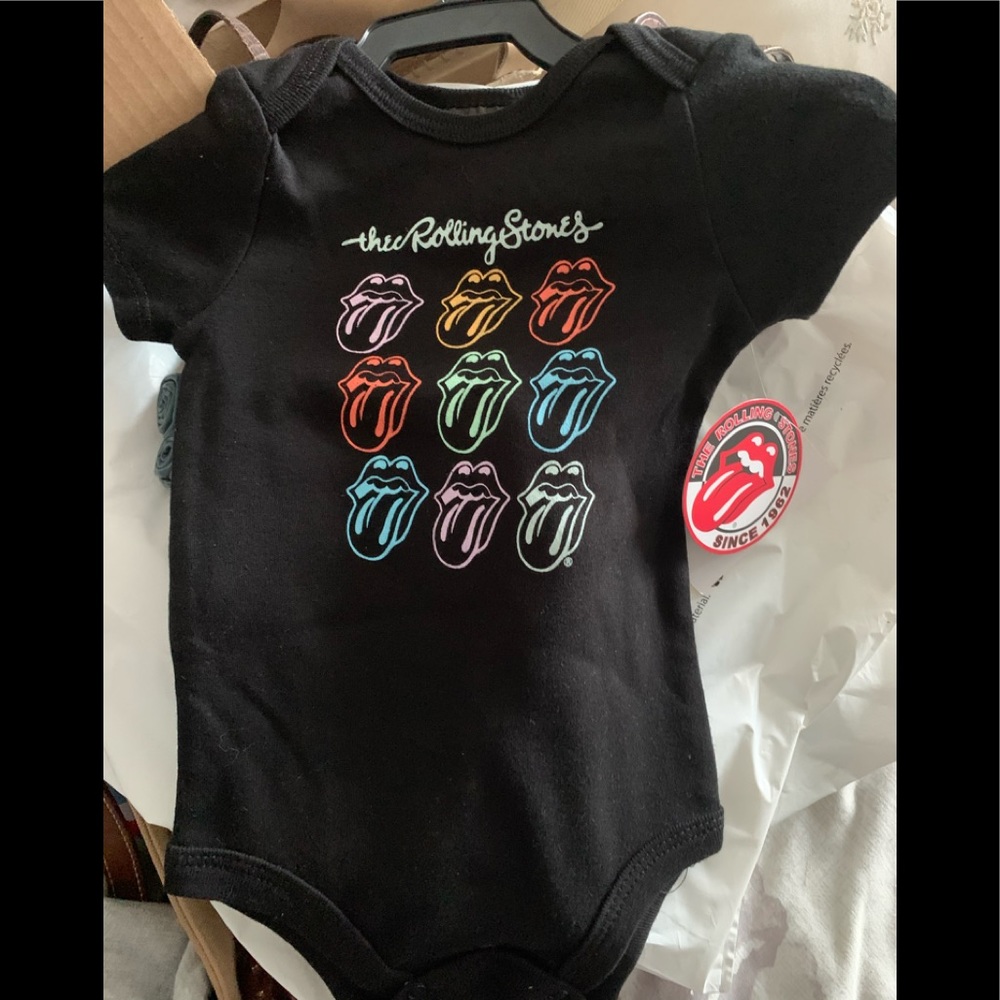 The Rolling Stones onesie black 6-9 months NWT